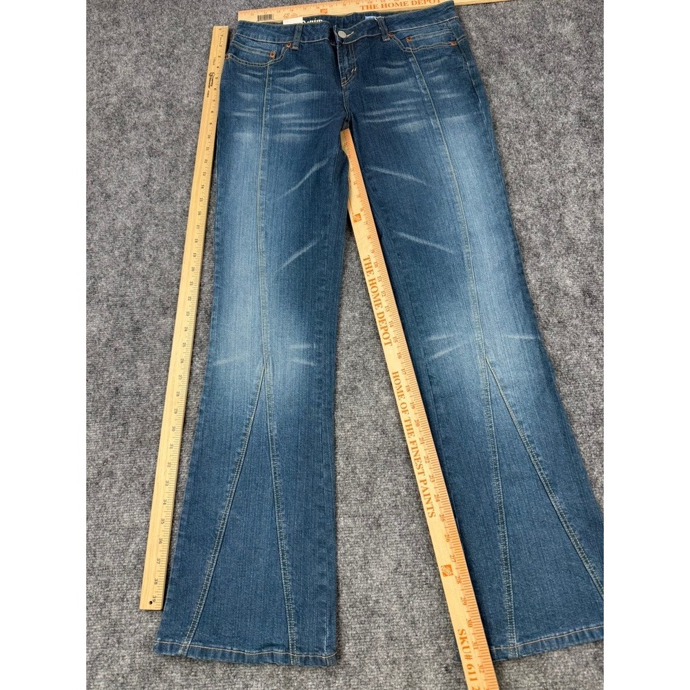 Azzure Love Life Denim Women Flare Jeans Panna Blue Seam Detail L3148 Size 30 - Picture 10 of 12
